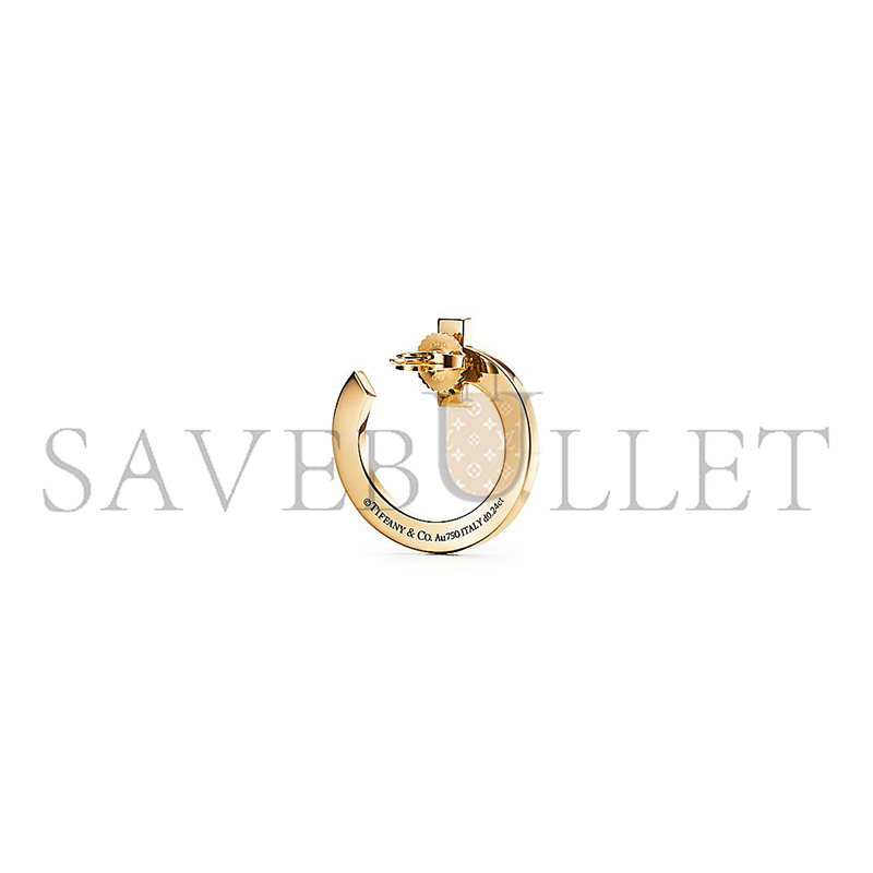 TIFFANY T1 OPEN HOOP EARRINGS IN GOLD WITH DIAMONDS 68408083